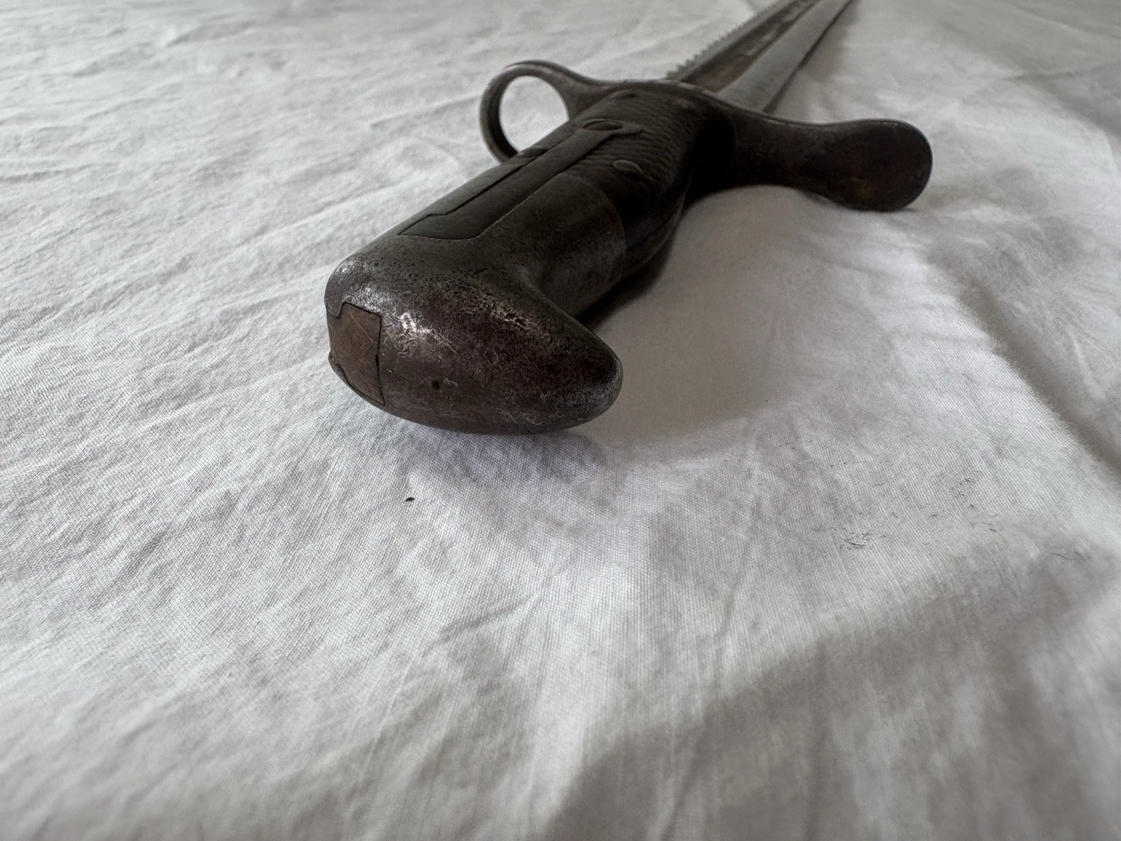 Swiss Vetterli Neuhausen Saw back Bayonet S.J.C. NEUHAUSEN 24"