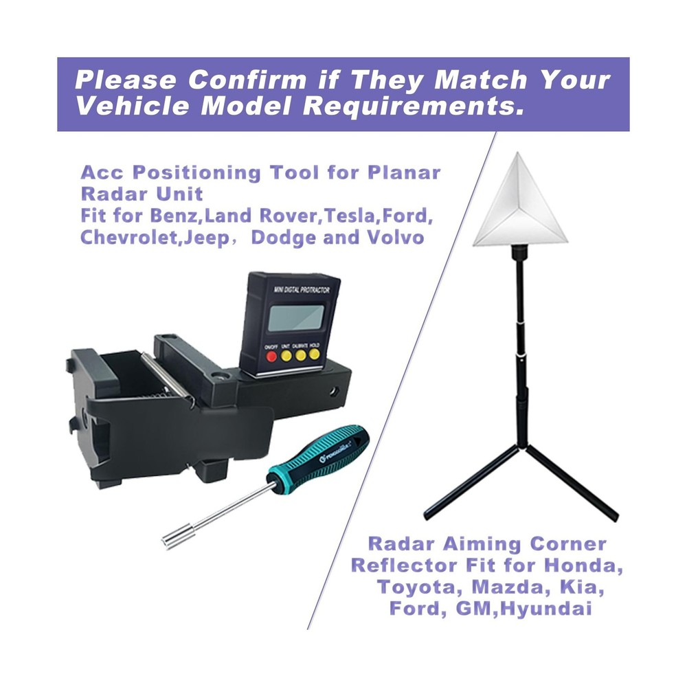 Radar Aiming Corner Reflector Target ADAS Calibration Tool with Stand,ADAS Ca...