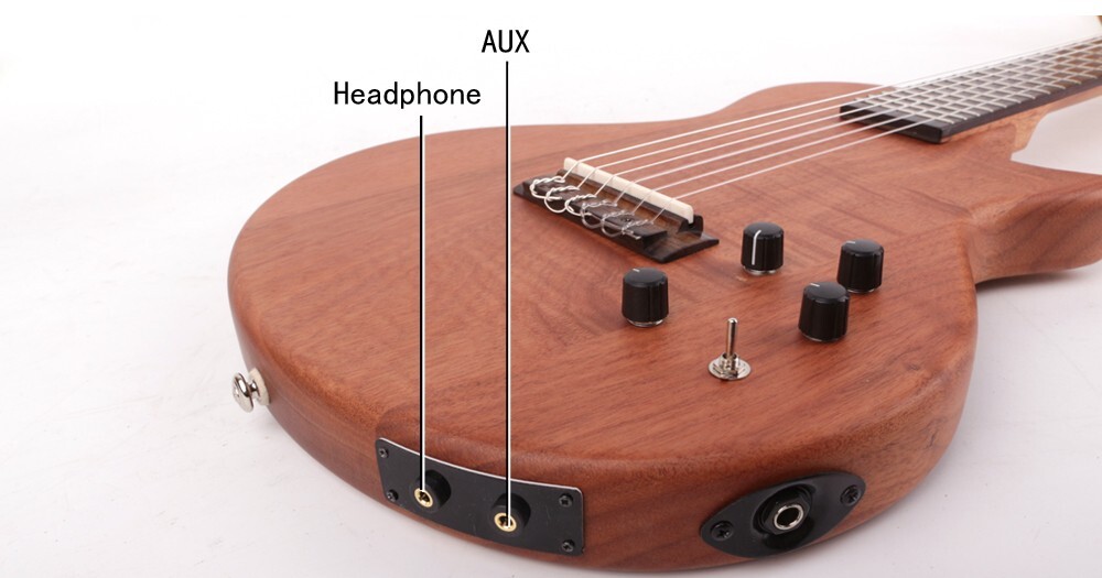 electric classical guitar Silent nylon string travel portable built in effect