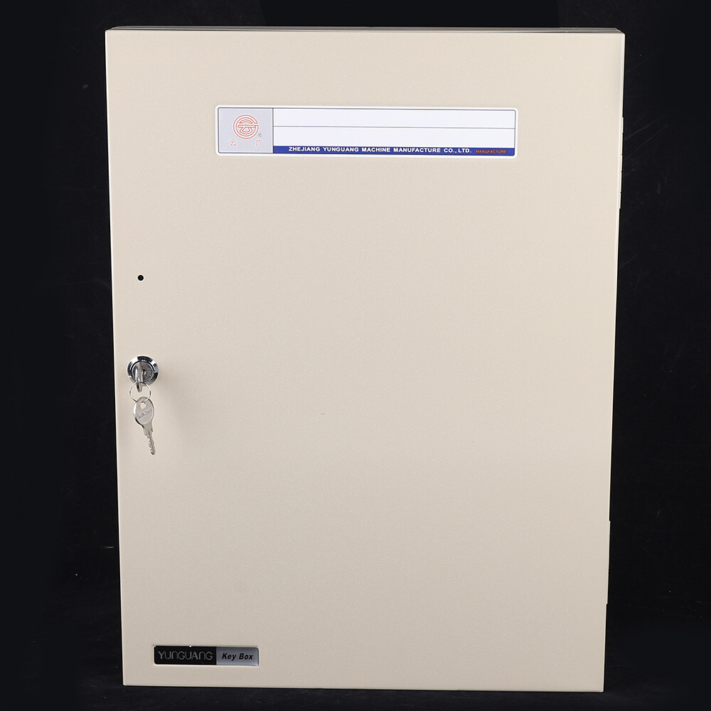 Wall-Mounted 80-Key Storage Cabinet with Security Lock and Tags