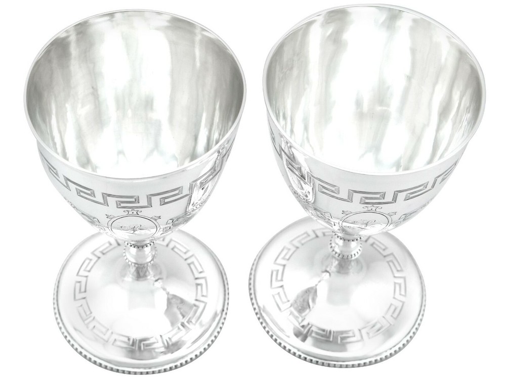Sterling Silver Goblets - Antique Victorian (1858)
