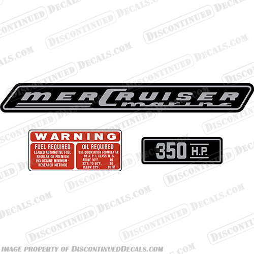 Fits Mercruiser 350hp Decals - 1970