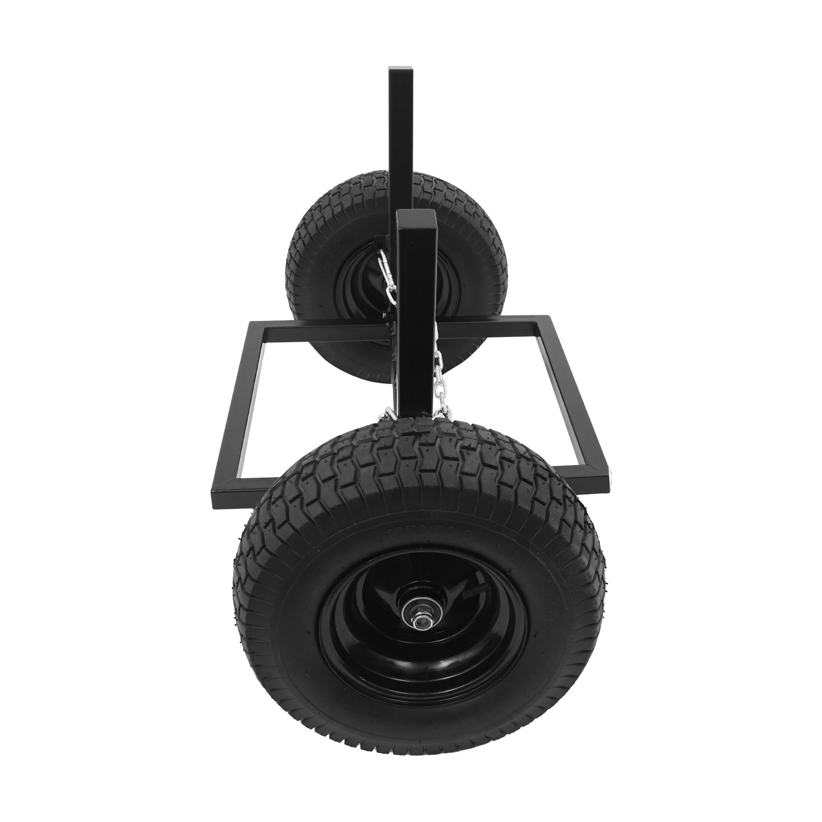 1500 LBS Capacity Log Skidder Heavy Duty Log Holder Log Dolly with Chain Black