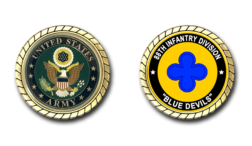 88th Infantry Division "Blue Devils" US Army Challenge Coin