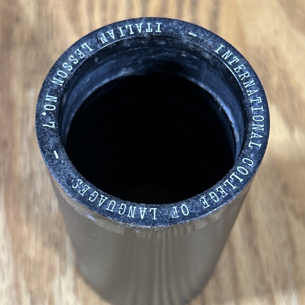 Edison Cylinder Record Italian Lesson No 7 ICS Language System Untested