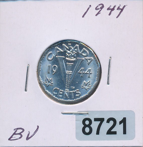 CANADA - 5 CENT  - 1944 - CHOICE BU - #8721