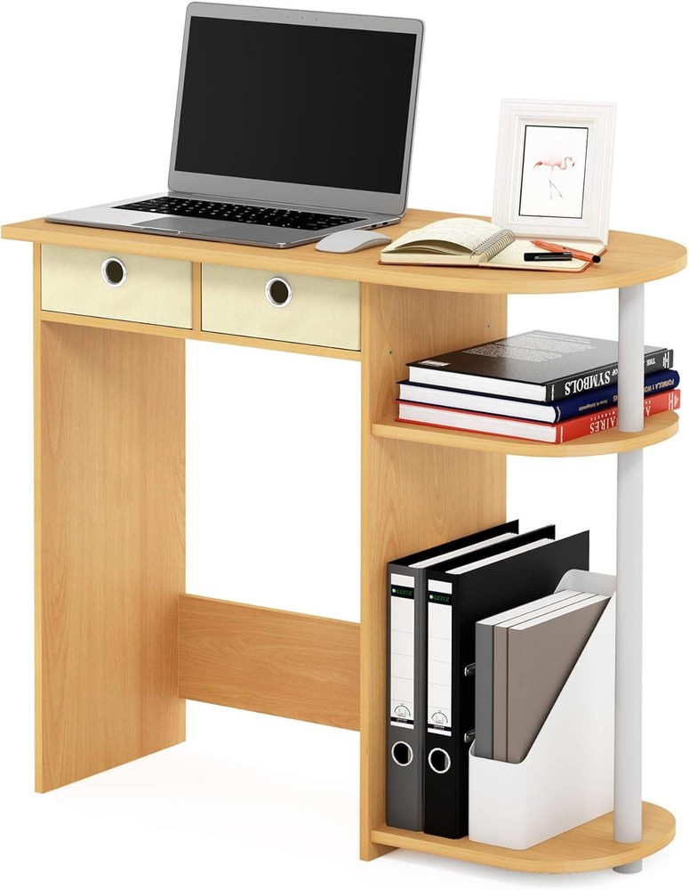 Simplistic Study Table Columbia Walnut