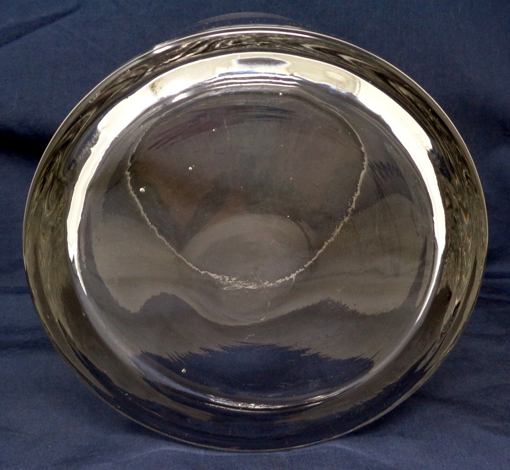 Clear Glass Barrel Vase