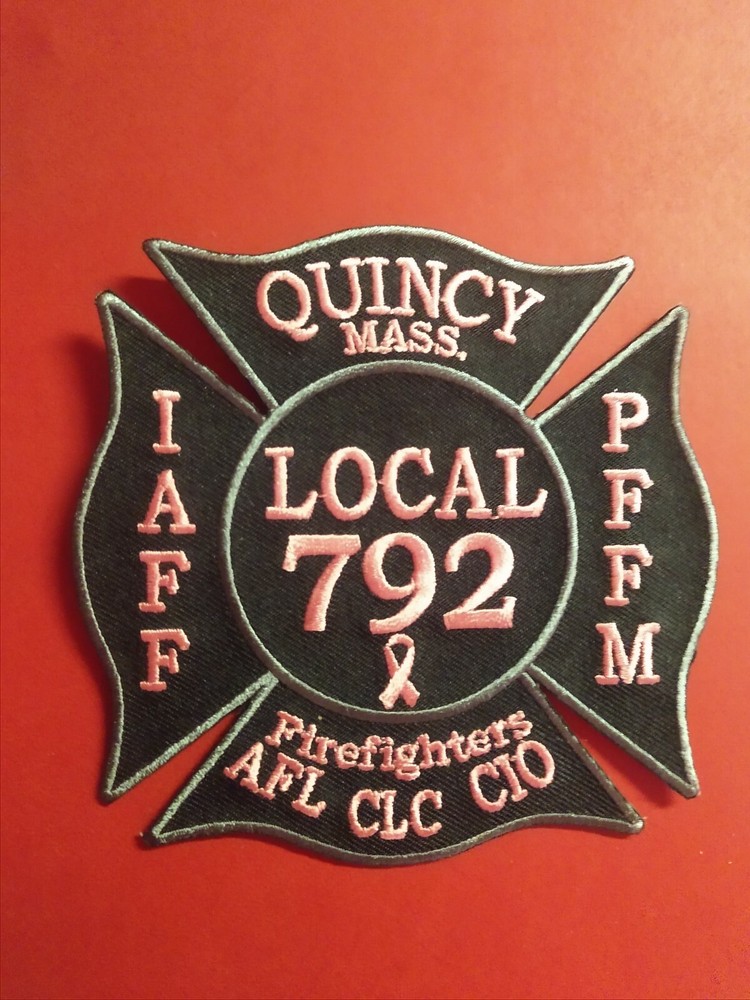 Quincy Firefighters Local 792 Pink Patch Project Patch