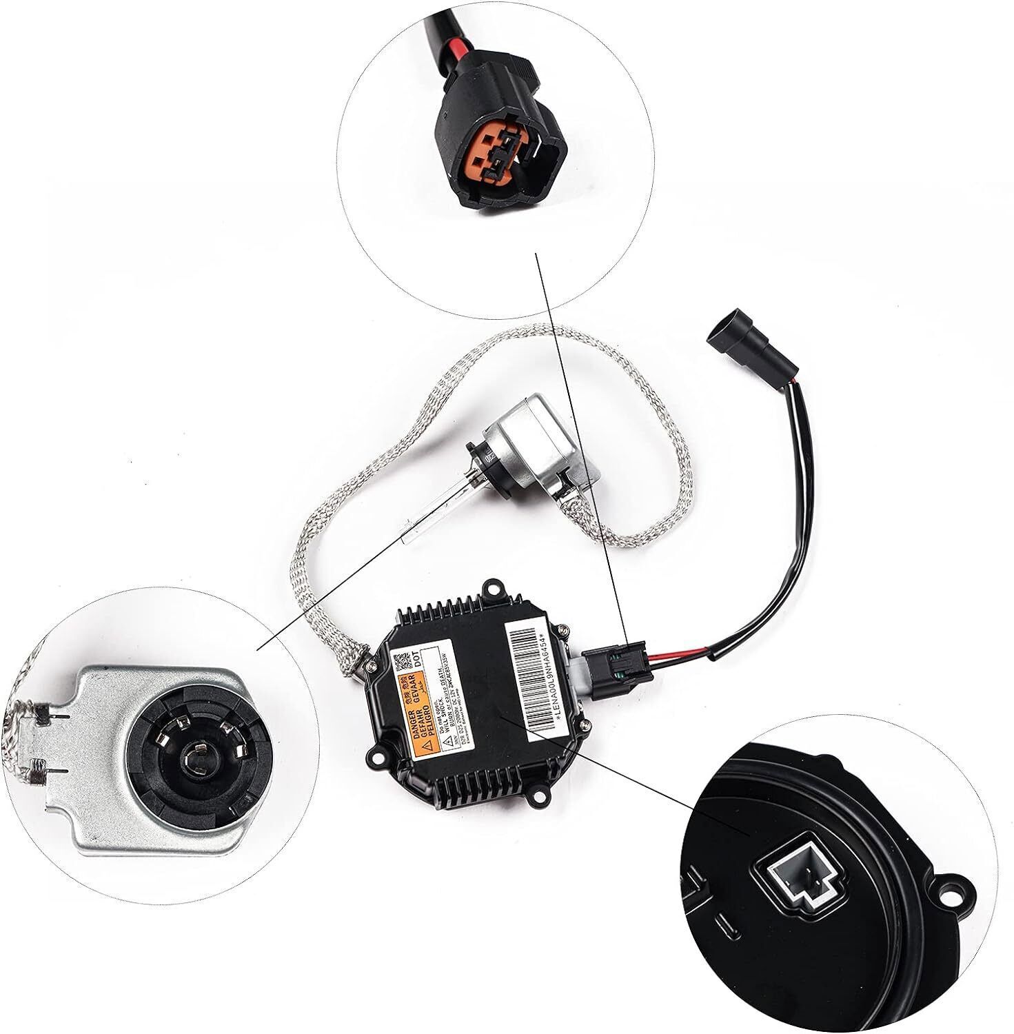 2pcs For 07-15 Infiniti G35 G37 Q40 Q50 Xenon Ballast Igniter HID D2S Bulb Kits