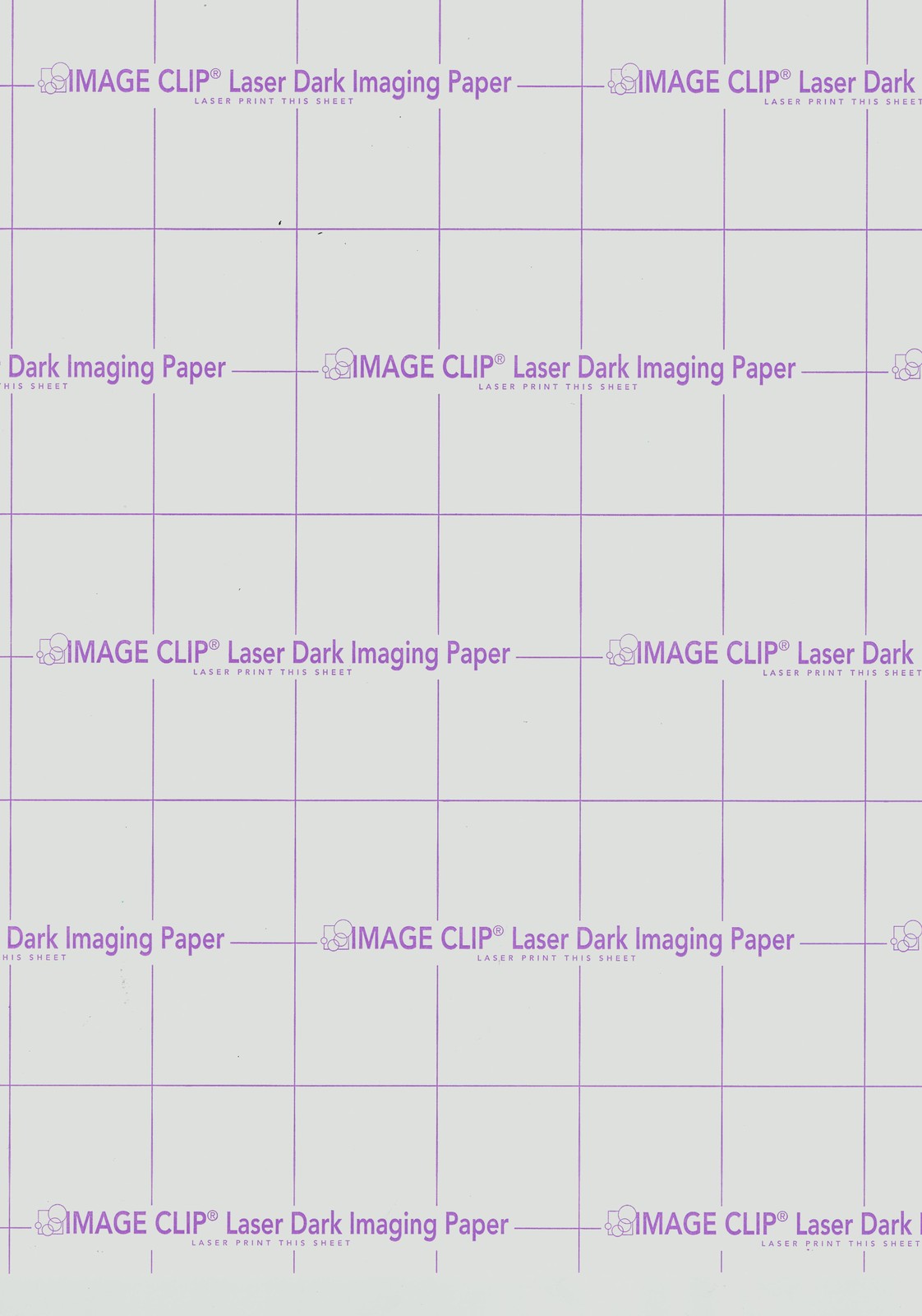 LASER TRANSFER NEENAH "IMAGE CLIP DARK" SELF-WEEDING #9849 (8.5"X11") (100 SETS)