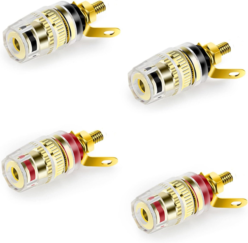 Speaker Binding Post Copper Plug Sockets 4Mm Binding Post Amplifier Speaker Term
