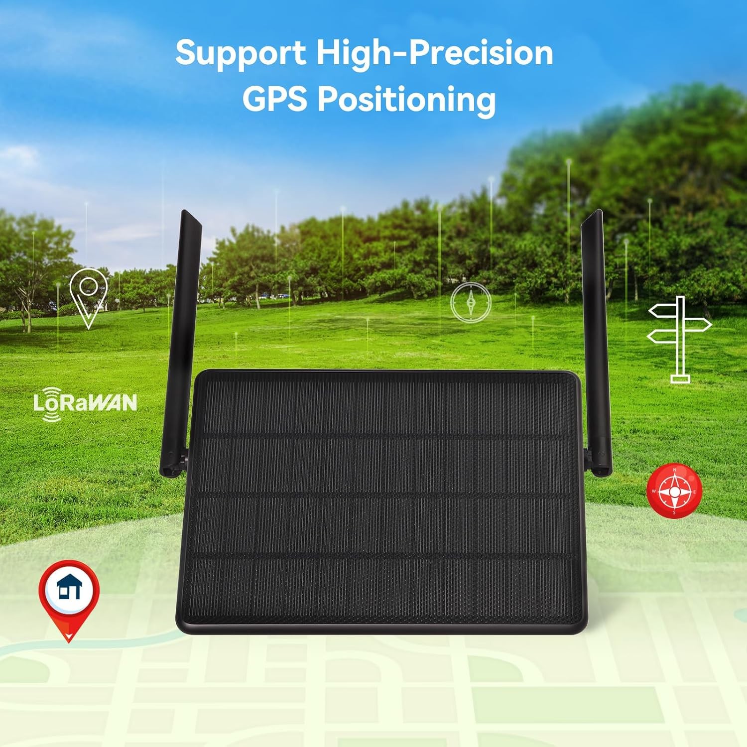 Meshtastic Solar LoRa Repeater Built in nRF5284 SX1262 with GPS Meshcore Node
