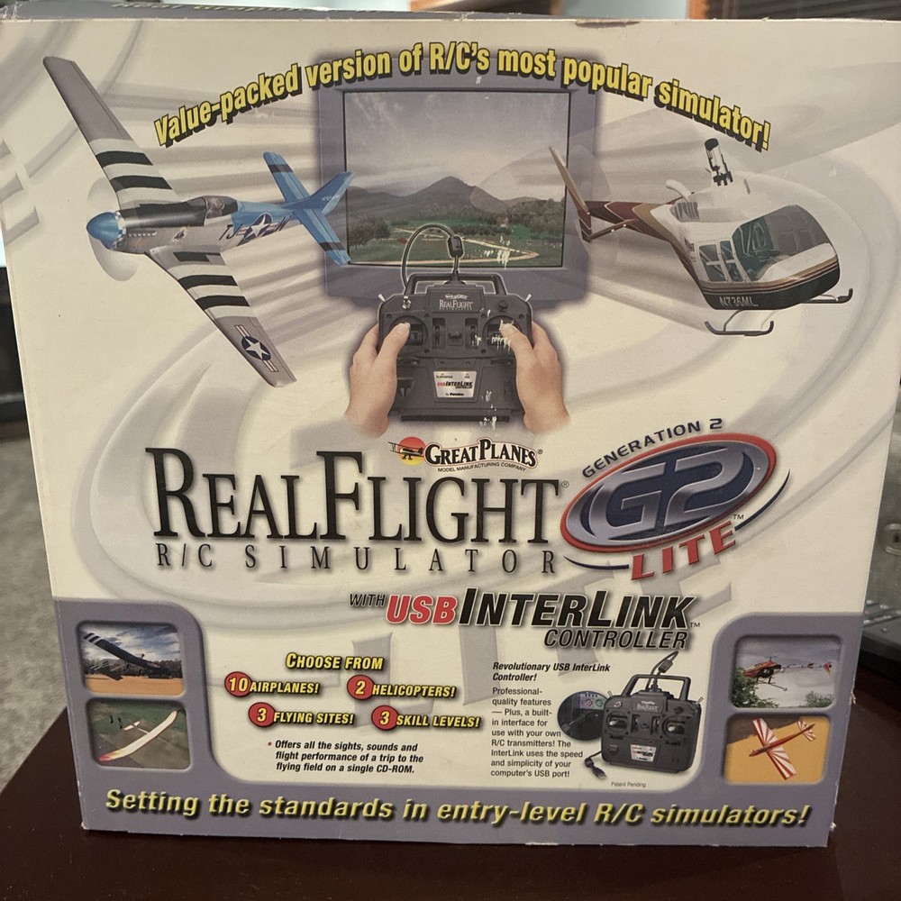 Great Planes Real Flight RC Real Flight Simulator G2 Generation 2 USB Interlink