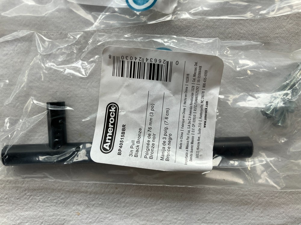 (10) Amerock BP40515BBR 3” Cabinet Bar Pull, Black Bronze