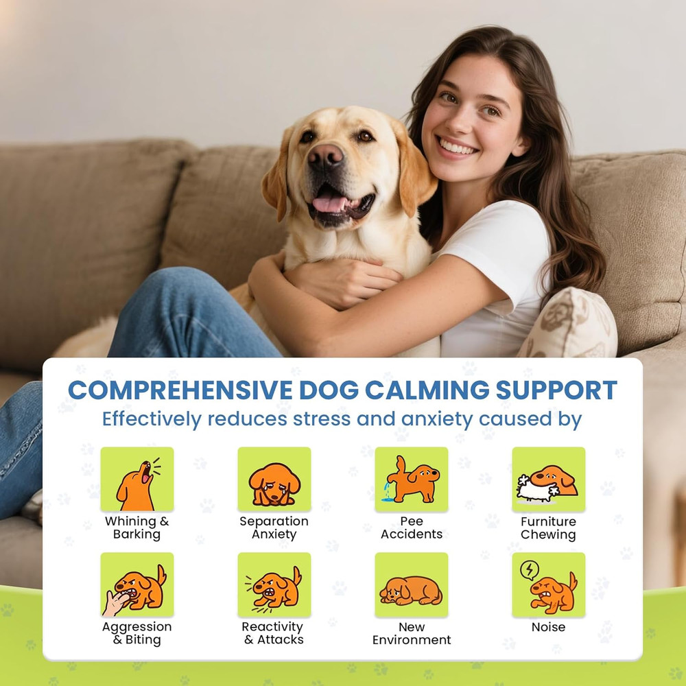 Dog Calming Diffuser, 6 in 1 Puppy Pheromones Calming Diffuser, Relaxing Pheromo
