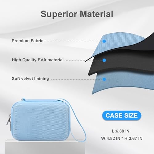 Carrying Case for Phomemo M150 Label Maker Machine, Hard Storage Box for Blue