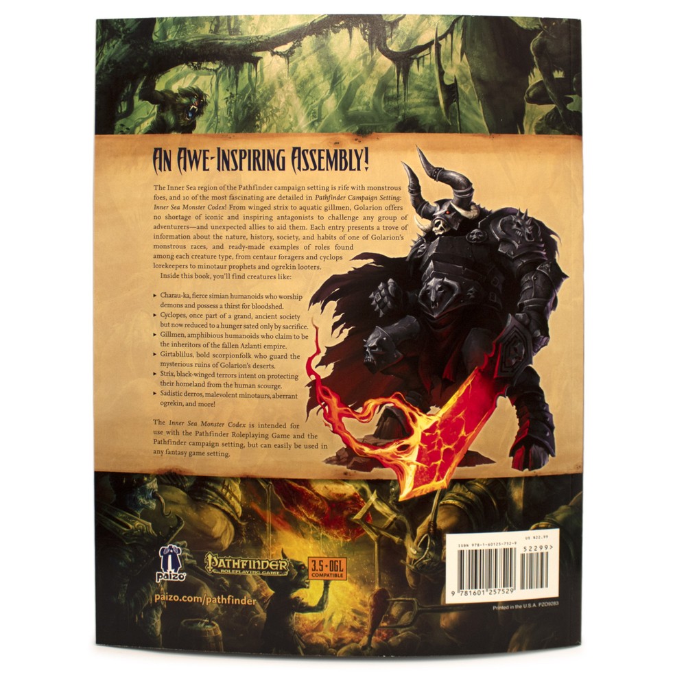 Pathfinder (RPG) Campaign Setting: Inner Sea Monster Codex