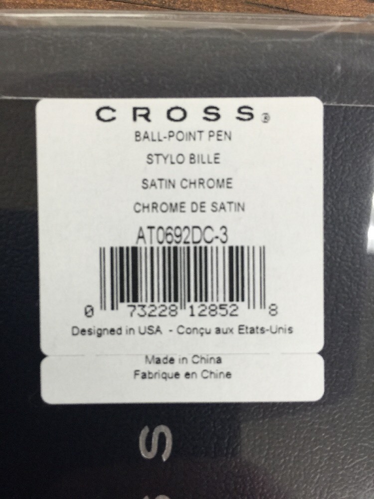 Cross Easy Writer Satin Chrome Ballpoint Pen New In Box 100% Genuine