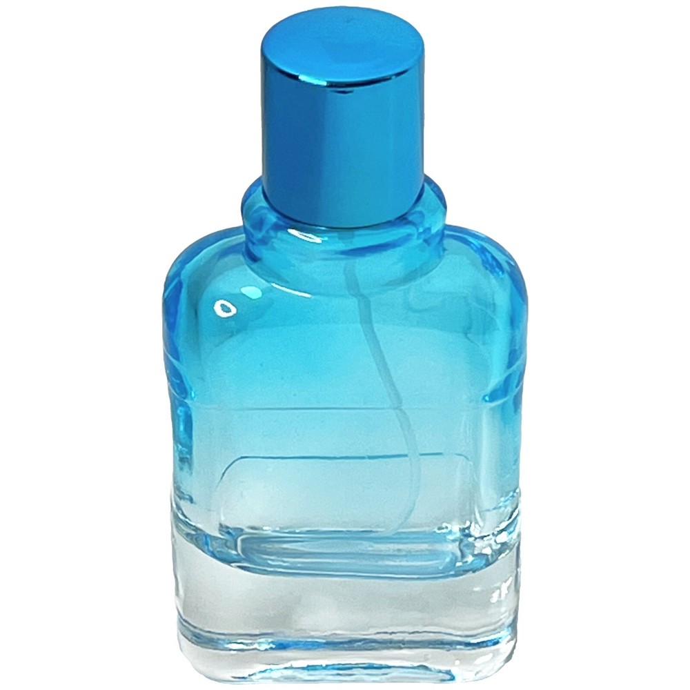 50ml 1.7oz empty perfume clear gradient colored glass spray bottles refillable