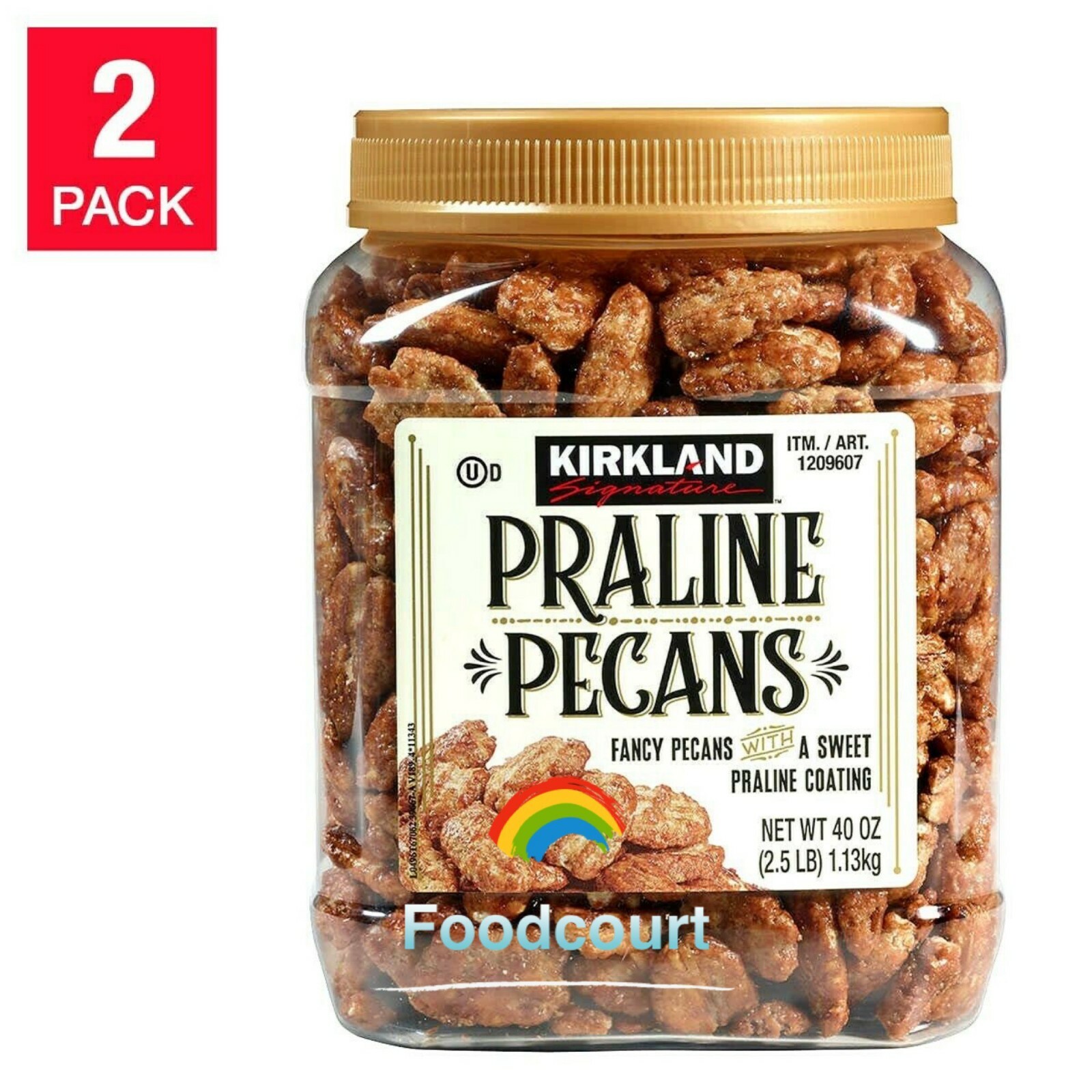 2 Packs Kirkland Signature Praline Pecans 40 oz Each Pack, Total 80 oz