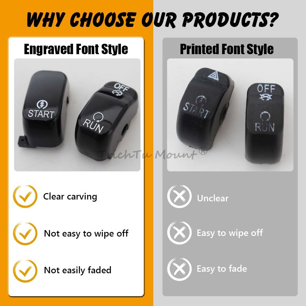 Black Hand Control Switch Button Caps For Harley Electra Glide FLHTCU 1996-2013
