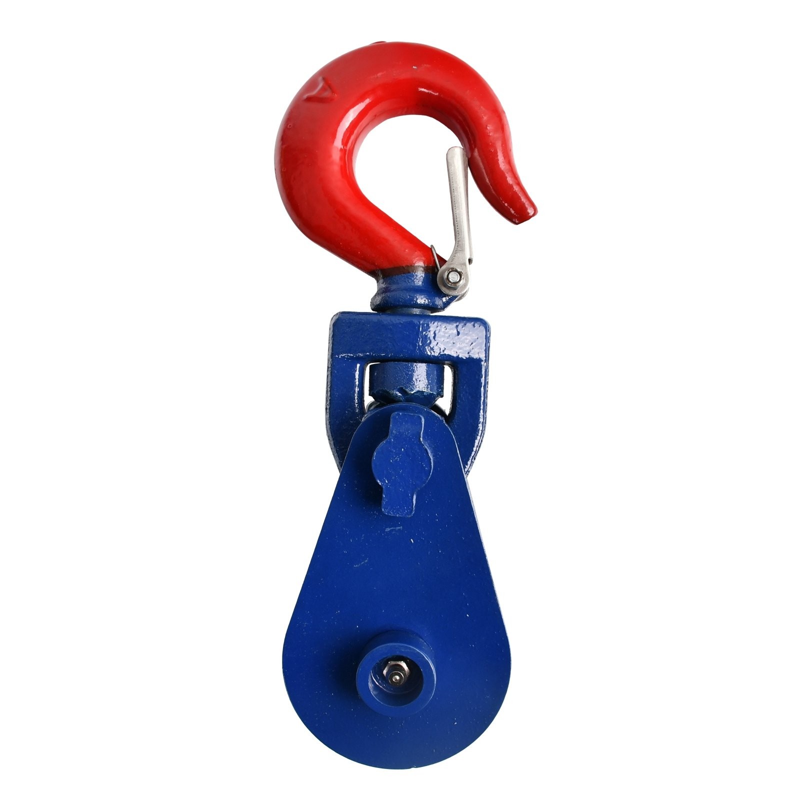 2 Ton Snatch Block with Swivel Hook Safety Latch 3" Sheave 3/8" Cable Wire Rope