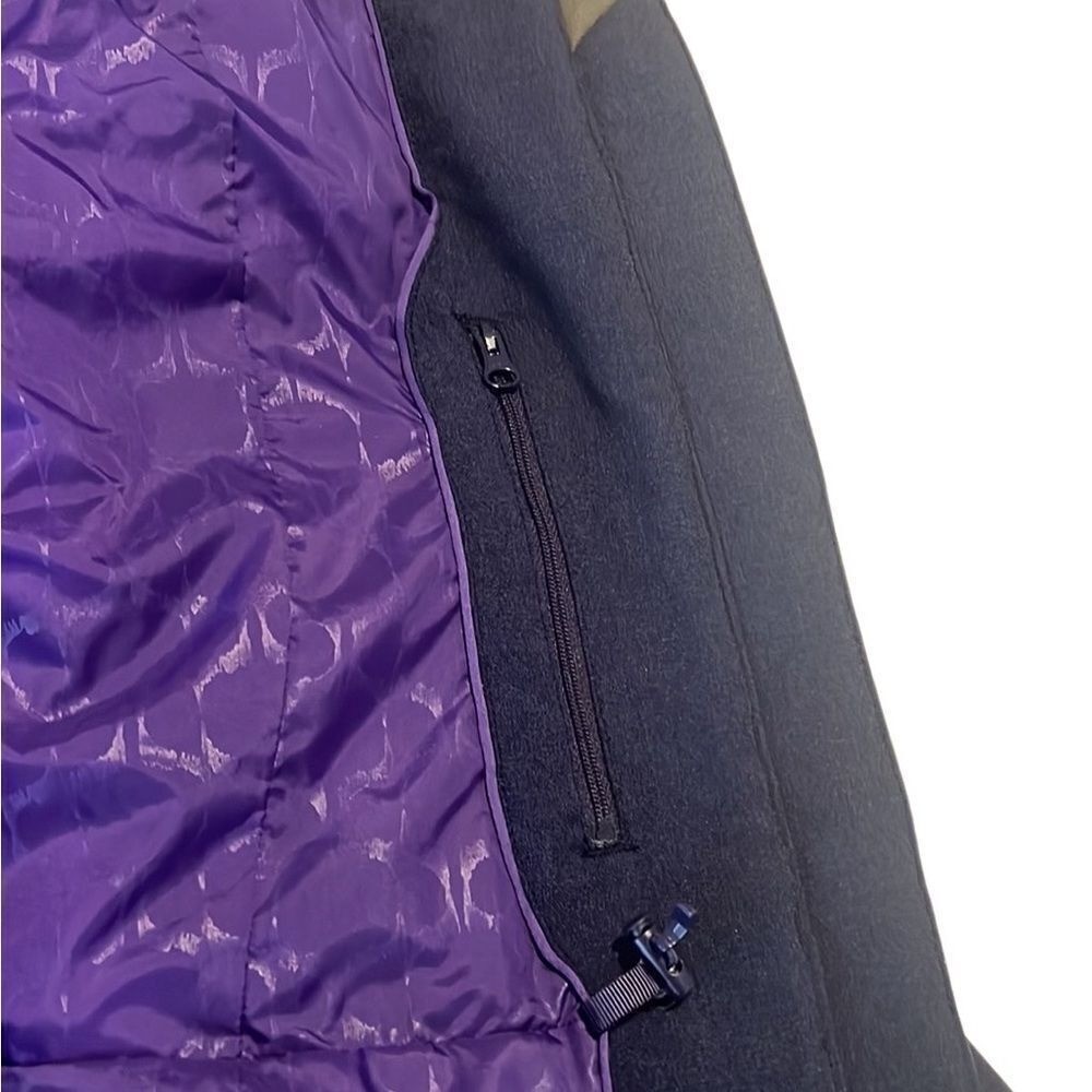 Merrell Opti-shell Navy Blue Front Pockets Snap Zip Closure Coat Size Large
