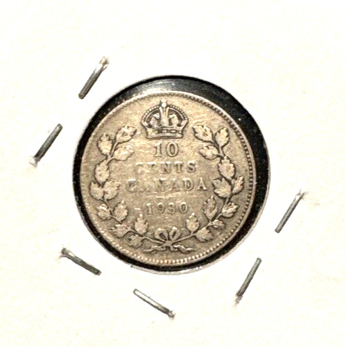 Canada 1930 ten cents KM 23a VF