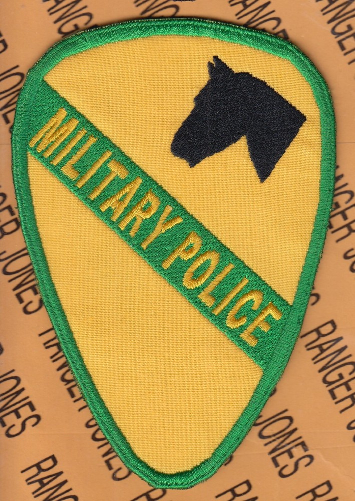 US Army Military Police Command MP 1st Cavalry Division ~5" patch c/e