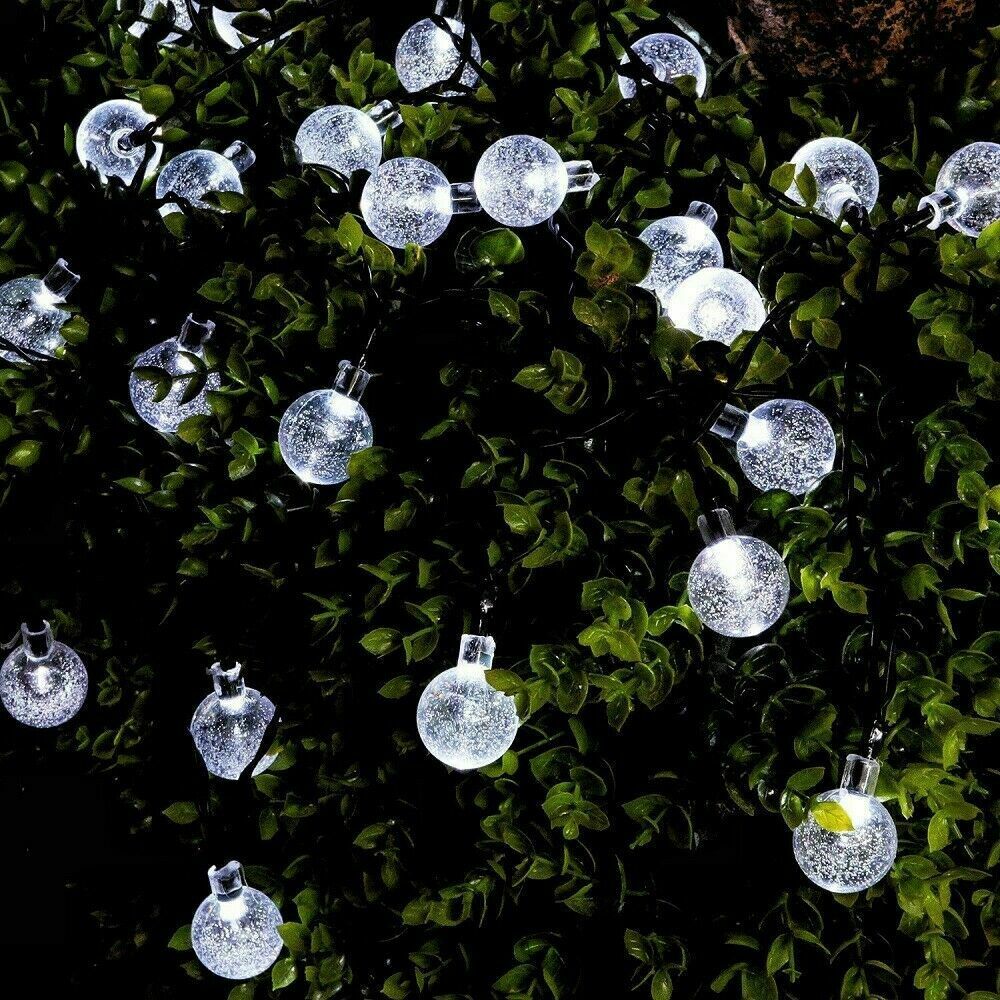 Solar Powered 30 LED Light String Garden Path Yard Decor Lamp Outdoor Waterproof