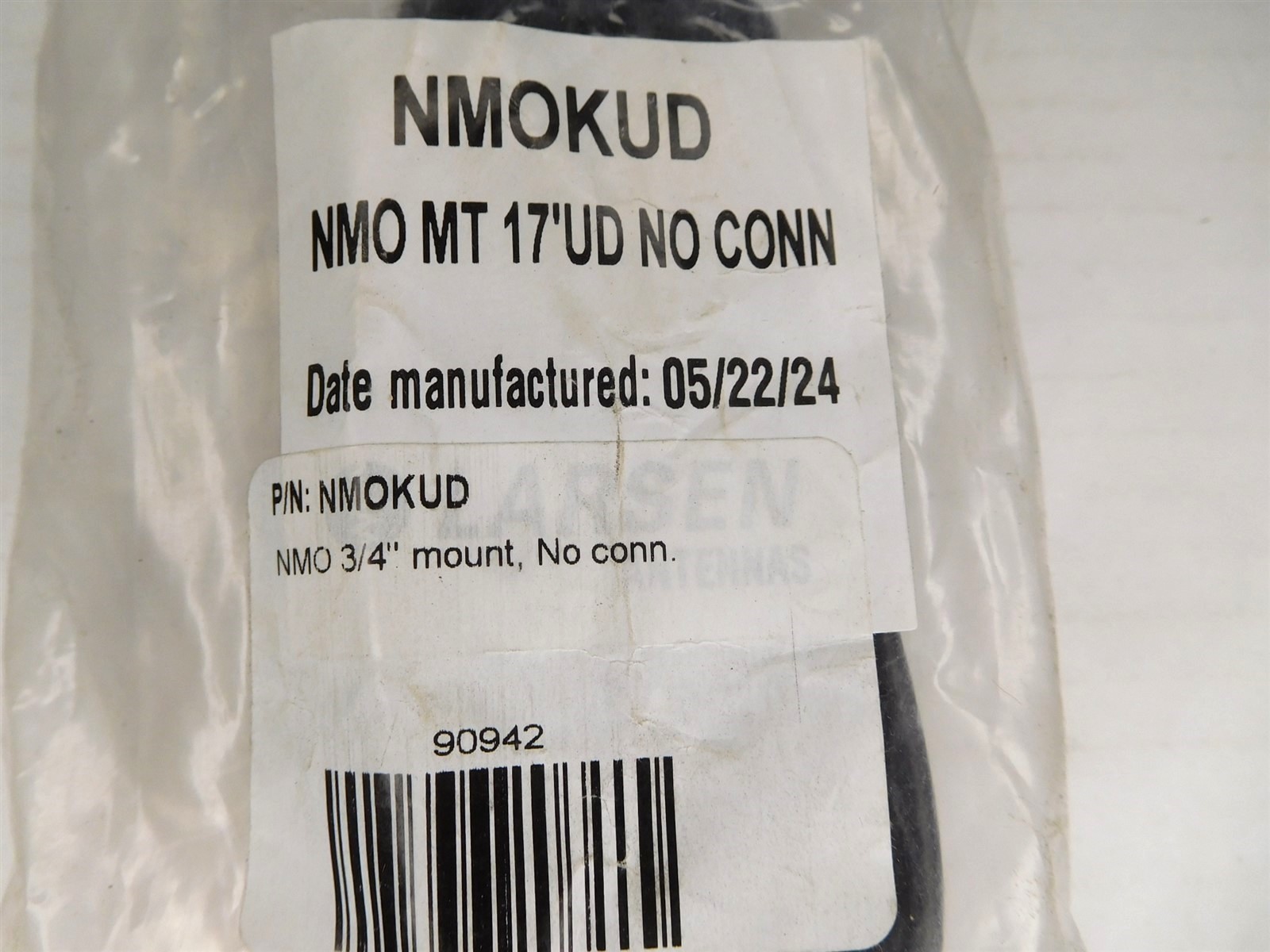 Larsen NMOKUD NMO Mount 17' 3/4" Permanent Antenna Mount (S9)