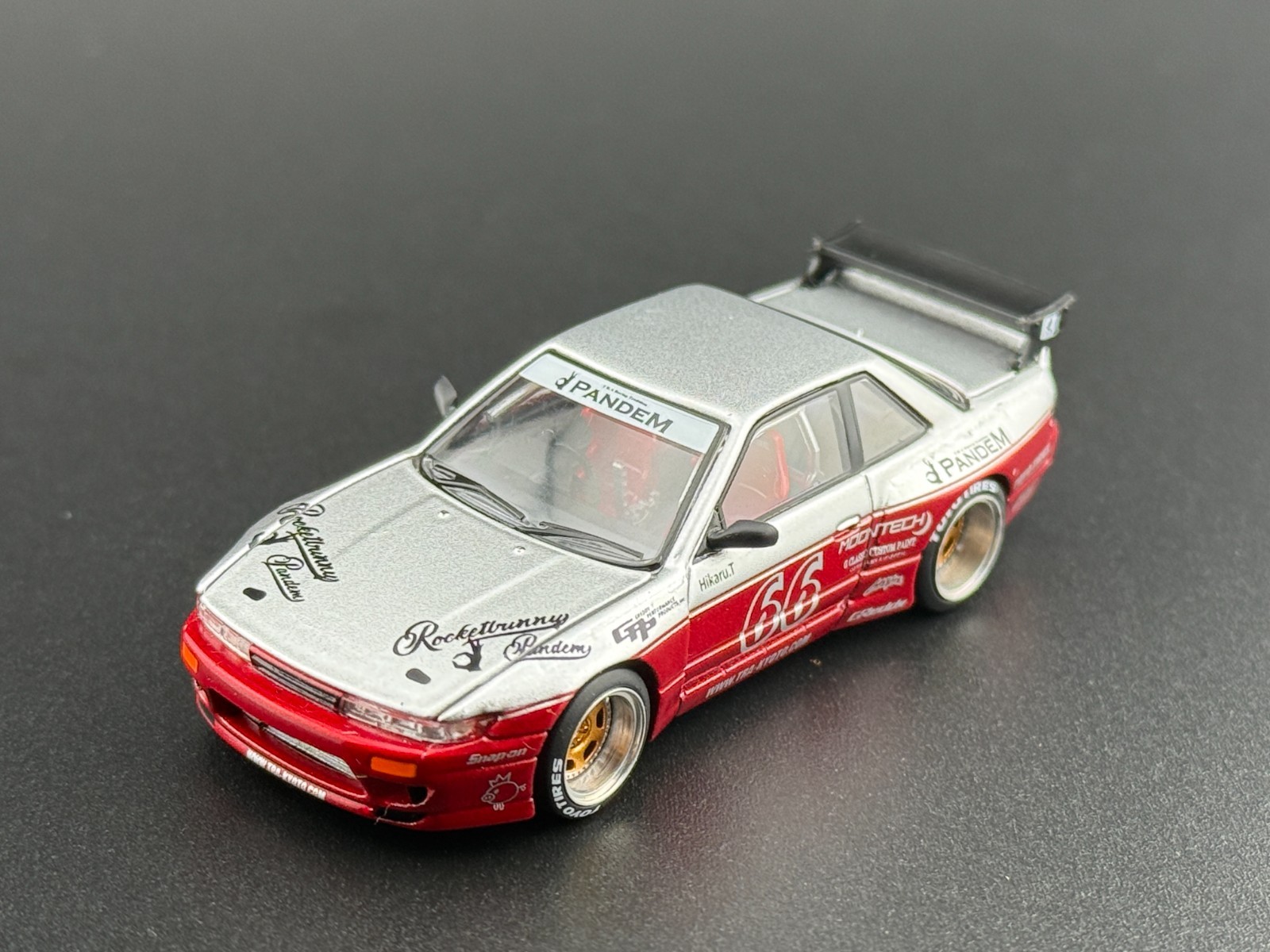 Pop Race Pandem Silvia S13 Moontech Red 640258 1/64