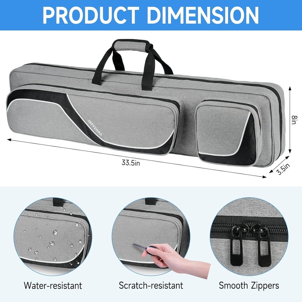 Pool Cue Carrying Case with Shoulder Straps
