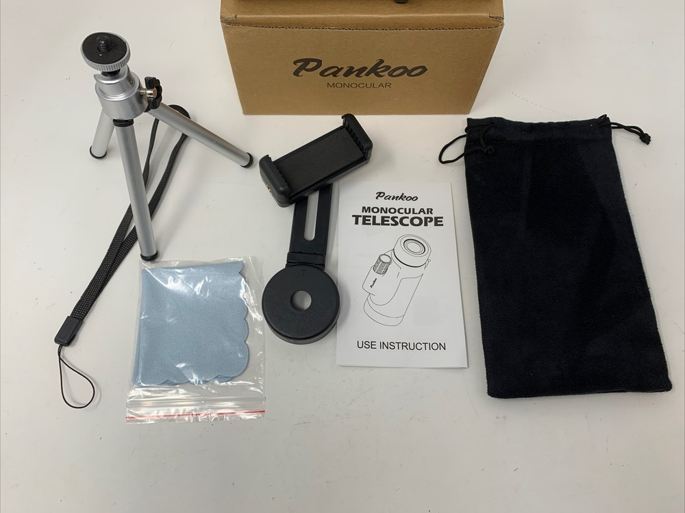 Pankoo 40x60 Monocular With Phone Holder & Tripod
