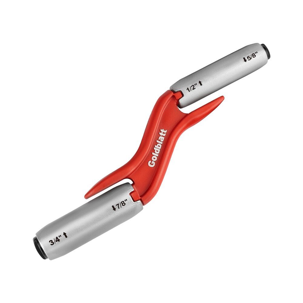 Goldblatt RED Masonry Brick Jointer Tool 1/2in 5/8in 3/4in 7/8in Barrel Jointer
