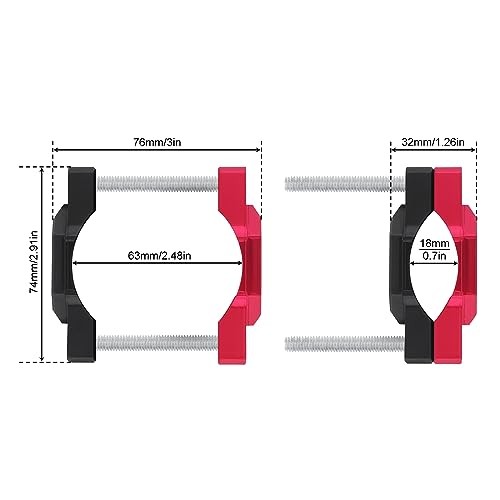 Windance Universal Motorcycle Handlebar Clamp,Adjustable Motorcycle Stent