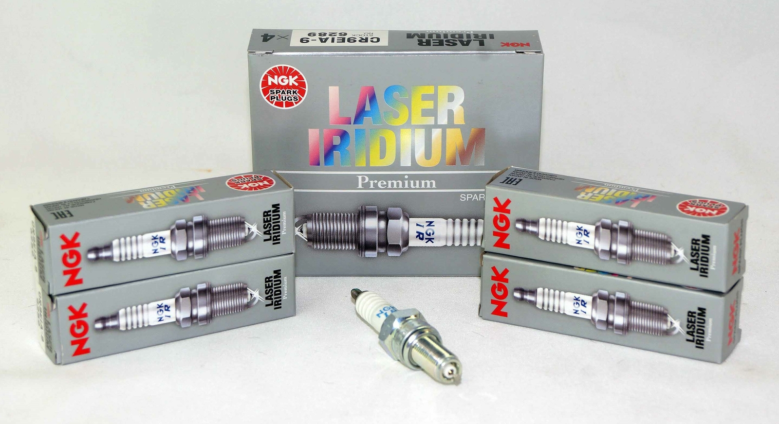 Set of 4 Genuine NGK 6289 Spark Plug CR9EIA9 Lazer Iridium CR9EIA-9