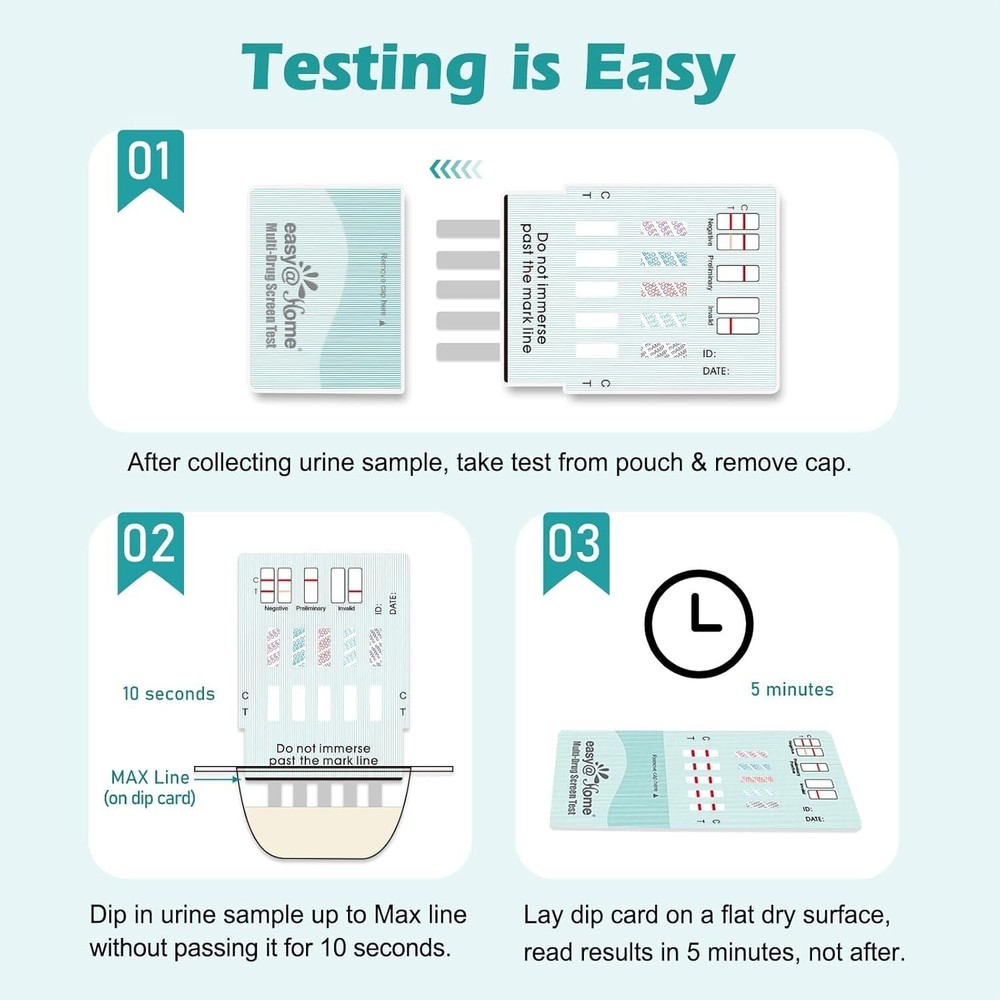 Easy@Home 5 Multi-Drug Screen Test