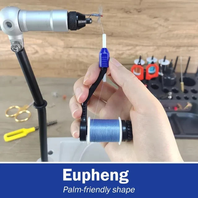 Fly Tying Tool Disc Drag Ceramic Lined Black Bobbin Holder x 2