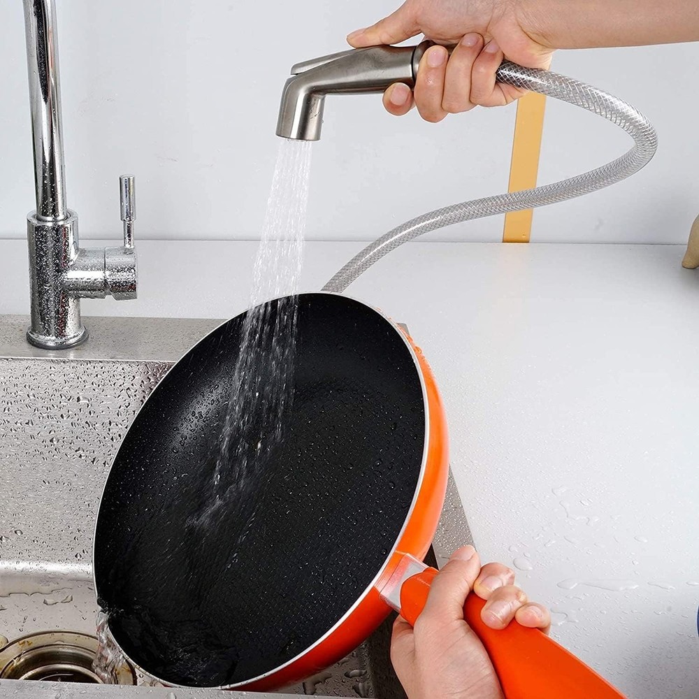 Universal Kitchen Sink Side Sprayer Replacement Sink Sprayer Attachment Brushed