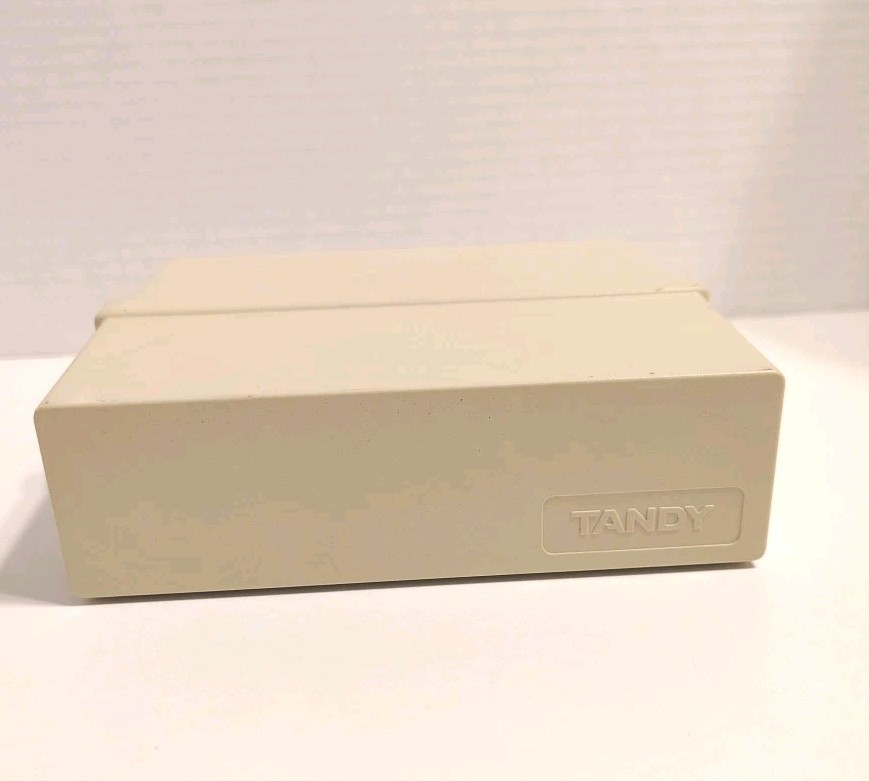 Vintage Tandy Plastic Case Double Sided Diskettes Floppy Disc Holder - CASE ONLY