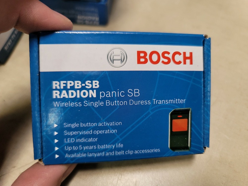 Bosch RADION PANIC Wireless Panic Transmitter, 1-Button, RFPB-SB-A  Sealed