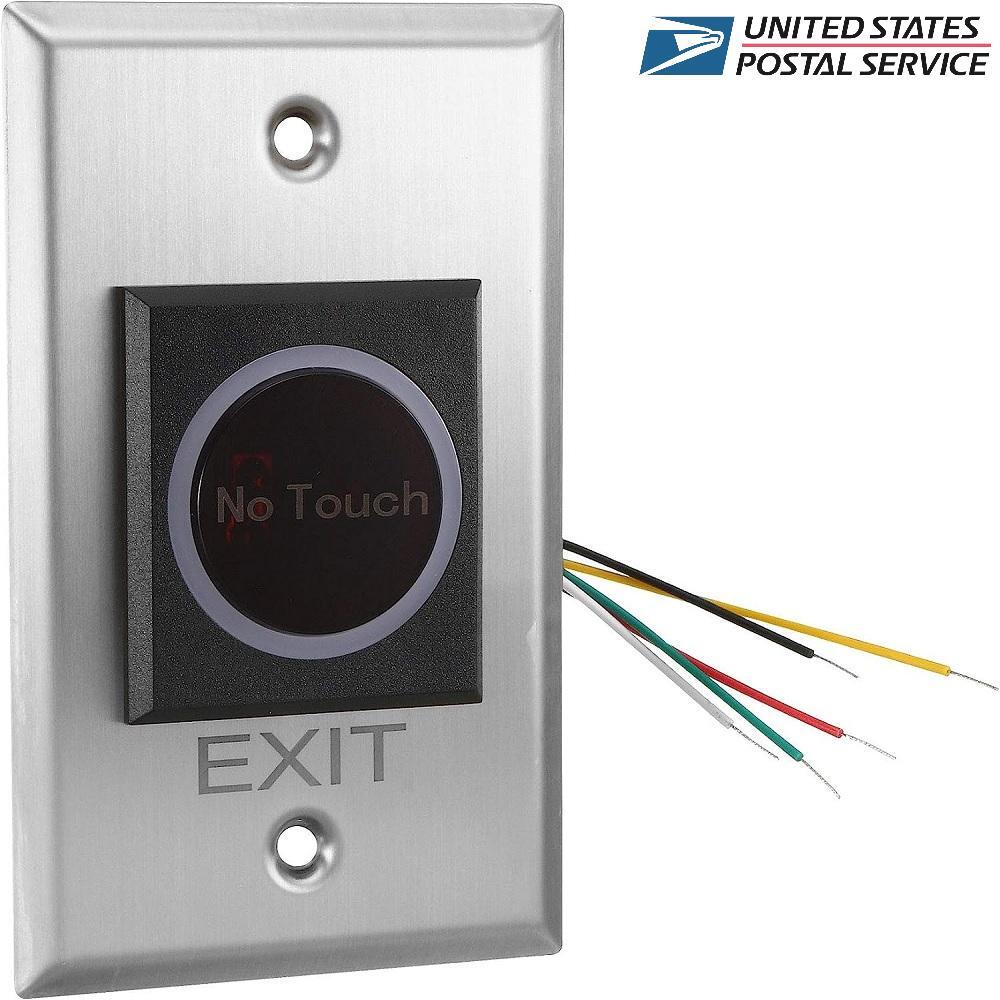 IR No Touch Exit Button NO NC LED Touchless Switch for Door Access Control Lock