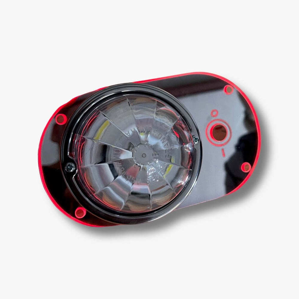 Peterbilt 379 Sleeper Light Plate Frame Style Red Led Lights Color