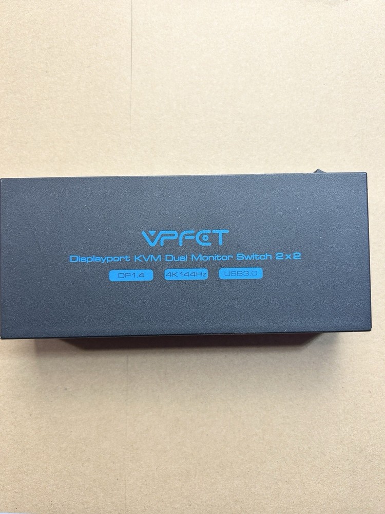 4K@144Hz Displayport KVM Switch 2 Monitors 2 Computers USB3.0 KVM Switch Dual...