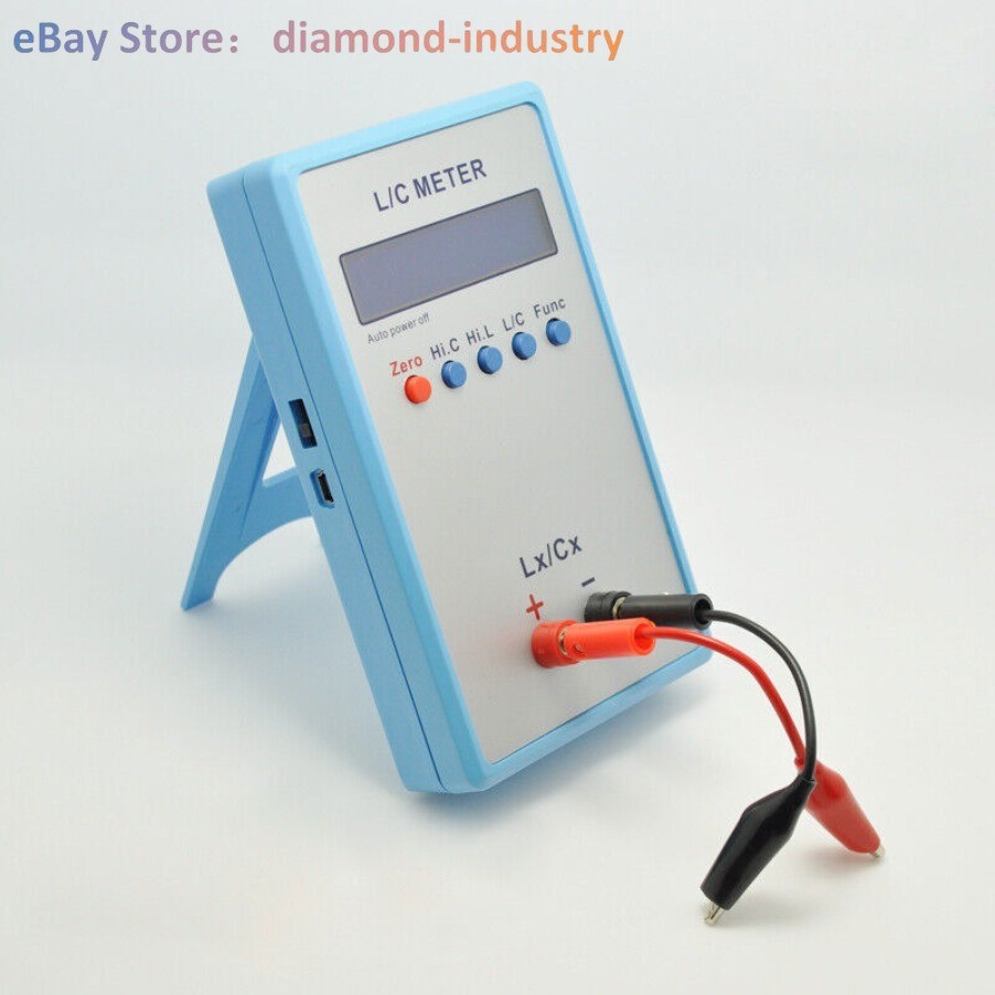 A LC200A L/C Meter Inductance Capacitance Digital Bridge LCR Table Blue Meter W