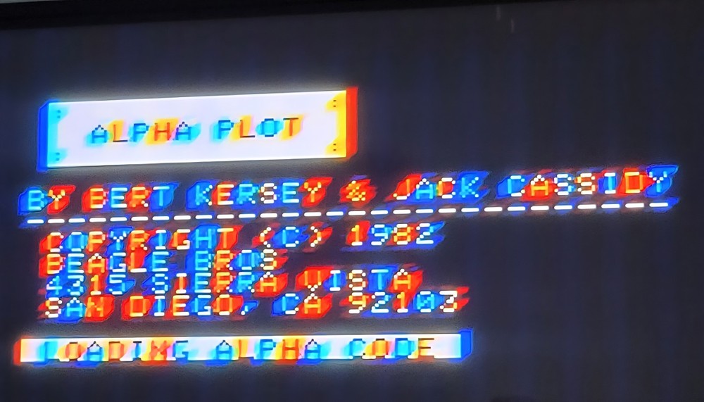 🍎Alpha Plot Apple II Software 1982 Beagle Bros Micro Software USA Excellent🐶