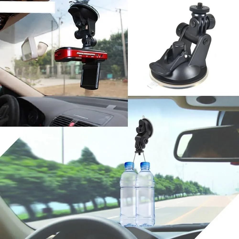 ThtRht 2 Pack Dash Cam Suction Cup Mount with 1/4 Screw Thread Black