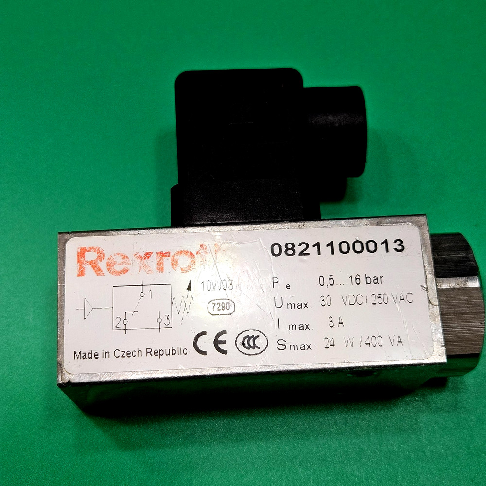 New Rexroth  0821100013, PNEUMATIC adjustable Pressure Switch air setting range